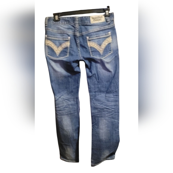 Rock N Roll Cowgirl Stylish Blue Jeans for Women 21 Length 34 Waist - Picture 3 of 5